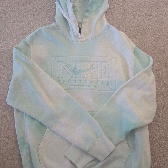 Nike Men's Light Green Hoodie - Picture 1 of 3